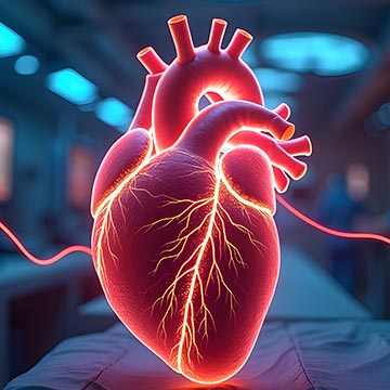 A stock image of a human heart