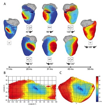 A scientific figure highlighting heart mapping technologies
